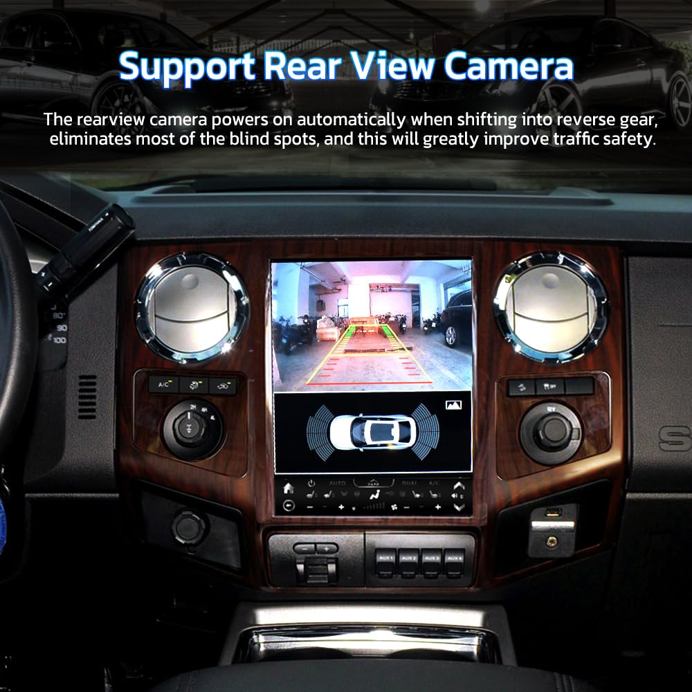 Pentohoi for Ford F250 F350 2008-2016 Car Radio Upgrade Android  Stereo Replacement Touch Screen 8 core CPU Tesla Vertical Screen Style Support Carplay and Android Auto DSP 5G WiFi