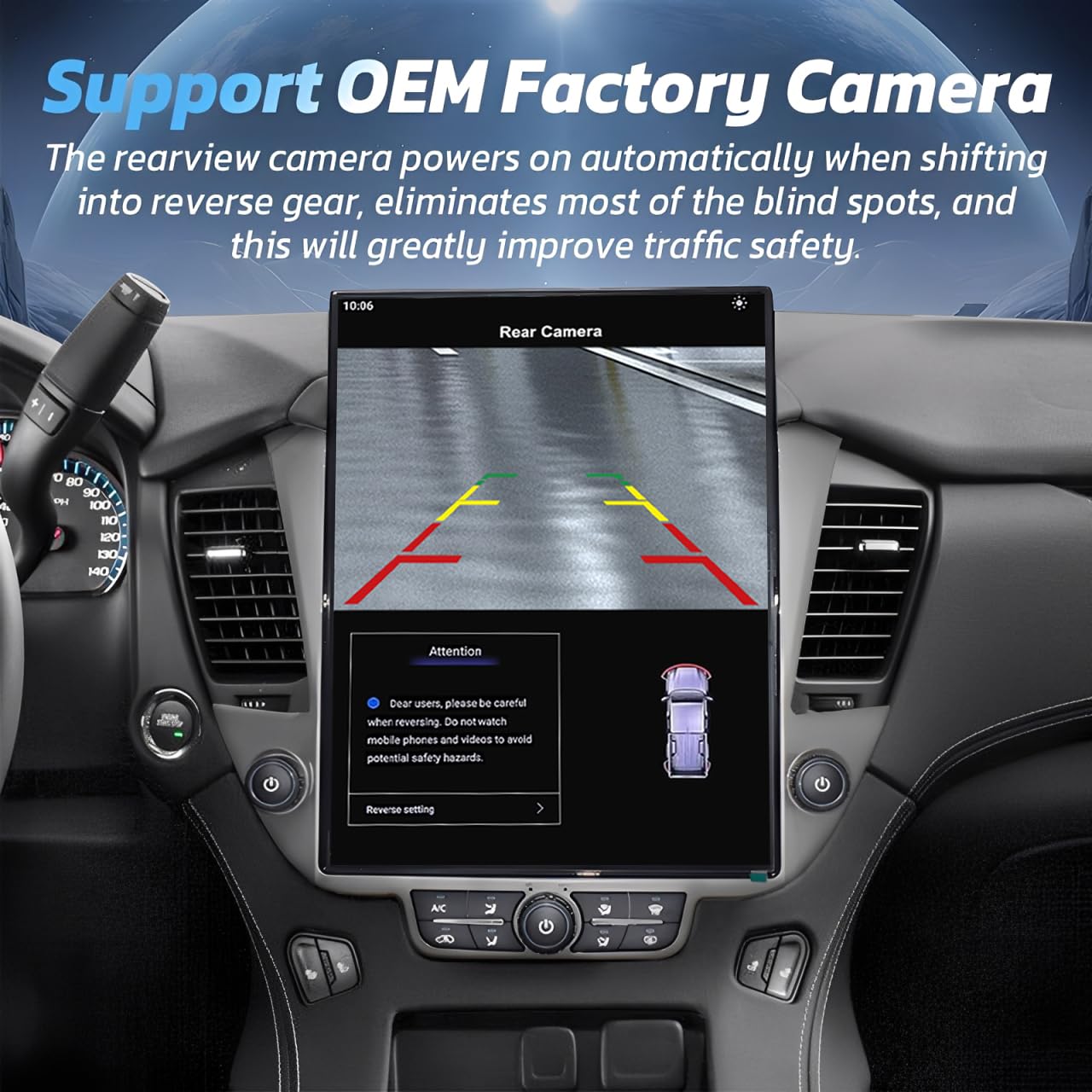 Pentohoi for Chevrolet Suburban Tahoe GMC Yukon 2014-2020 Car Radio Upgrade Android  Stereo Replacement Touch Screen 8 core CPU Tesla Vertical Screen Style Support Carplay and Android Auto DSP 5G WiFi