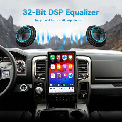 Pentohoi for Dodge RAM 1500 2500 3500 2013-2018 Car Radio Upgrade Android  Stereo Replacement Touch Screen 8 core CPU Tesla Vertical Screen Style Support Carplay and Android Auto DSP 5G WiFi