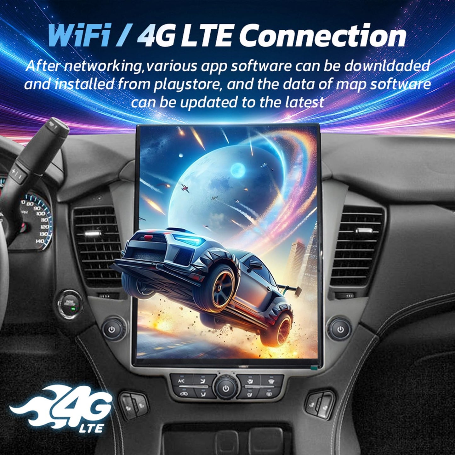 Pentohoi for Chevrolet Suburban Tahoe GMC Yukon 2014-2020 Car Radio Upgrade Android  Stereo Replacement Touch Screen 8 core CPU Tesla Vertical Screen Style Support Carplay and Android Auto DSP 5G WiFi