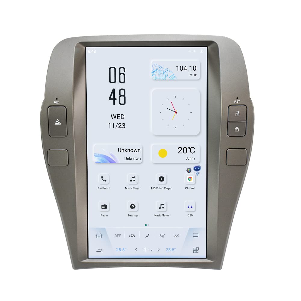 Pentohoi for Chevrolet Camaro 2010-2015 Car Radio Upgrade Android  Stereo Replacement Touch Screen 8 core CPU Tesla Vertical Screen Style Support Carplay and Android Auto DSP 5G WiFi